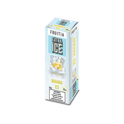 Fruitia Extra Ice Salt Series E-Liquid 30mL (Salt Nic) | 35mg Banana Ice with packaging
