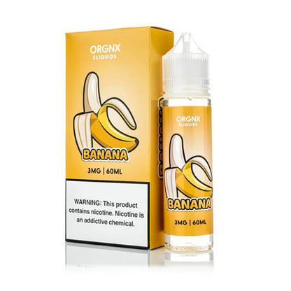 ORGNX Series E-Liquid | 60mL (Freebase) Banana With Packaging
