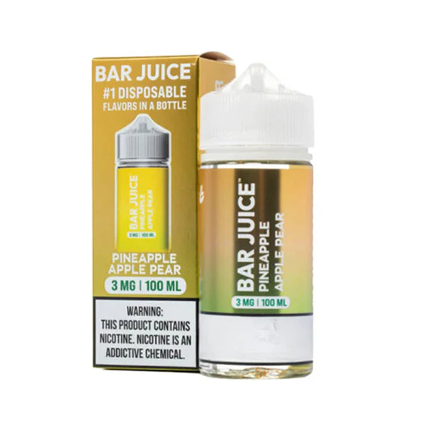 Bar Juice BJ30000 E-Liquid 100mL (Freebase) | Pineapple Apple Pear with Packaging