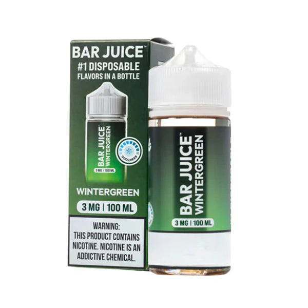 Bar Juice BJ30000 E-Liquid 100mL (Freebase) | Wintergreen with Packaging