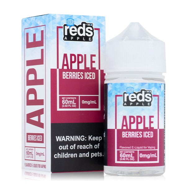 Reds Apple Series E-Liquid 60mL (Freebase) Berries Iced with Packaging