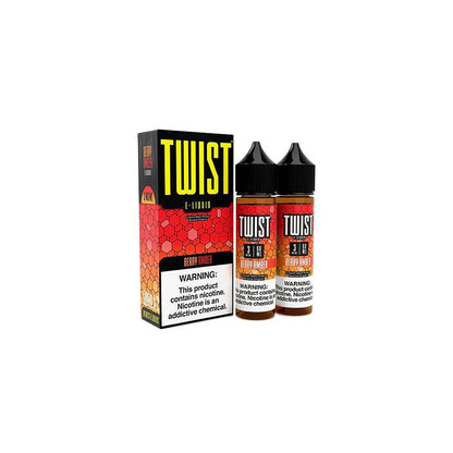 Twist Series E-Liquid 120mL Berry Amber with packaging