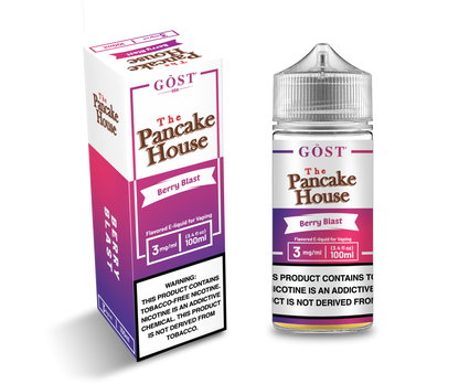 Pancake House Series E-Liquid 100mL (Freebase) | Berry Blast with Packaging