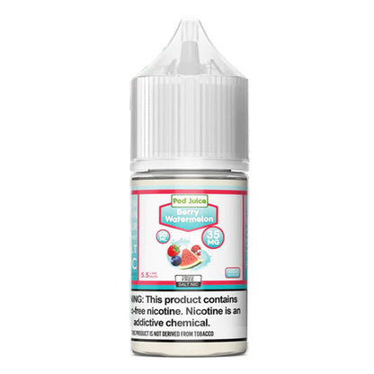 Pod Juice Salt Series E-Liquid 30mL Berry Watermelon bottle