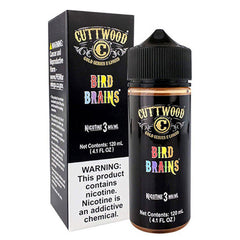 Cuttwood Series E-Liquid 120mL Bird Brains with packaging