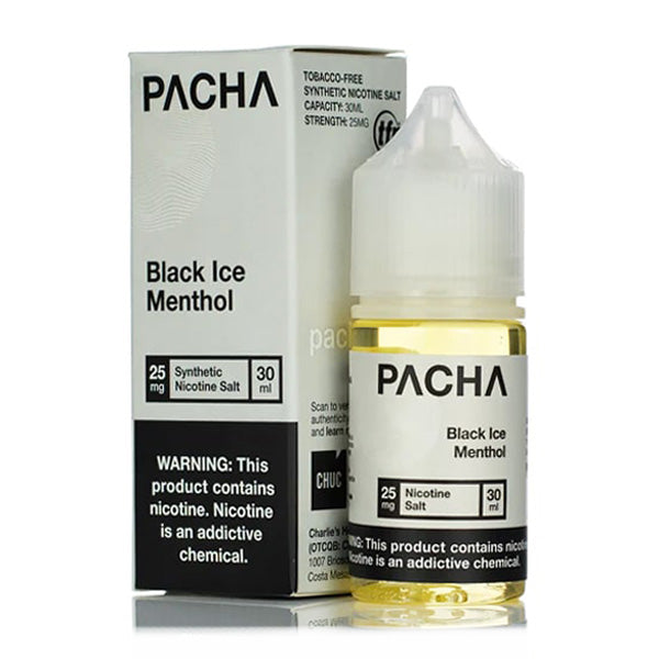 Pachamama TFN Salt Series E-Liquid | 30mL (Salt Nic) Black Ice Menthol with Packaging