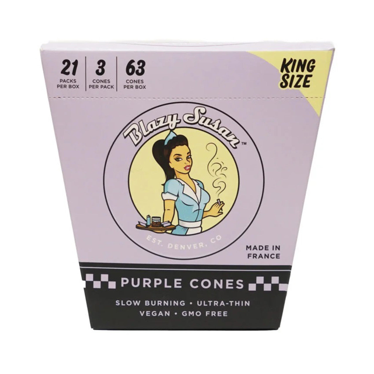 Blazy Susan Purple Cones - King Size 3pcs 21pk