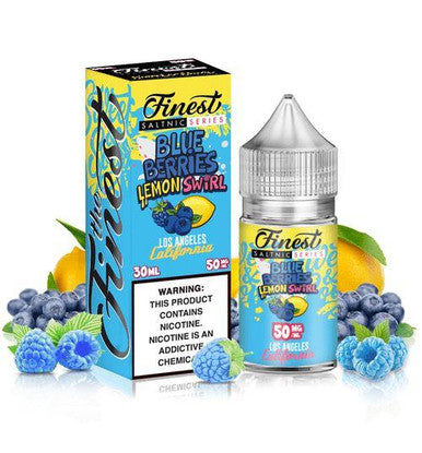 Finest Salt Series E-Liquid 30mL (Salt Nic) | Blue Berries Lemon Swirl with Packaging
