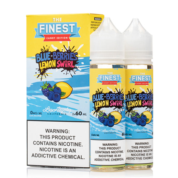 Sweet & Sour Series by Finest E-Liquid x2-60mL Blue Berries Lemon Swirl with packaging