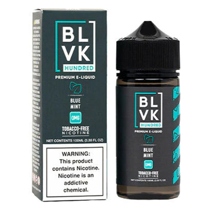 BLVK TFN Series E-Liquid 100mL (Freebase) | Blue Mint with Packaging