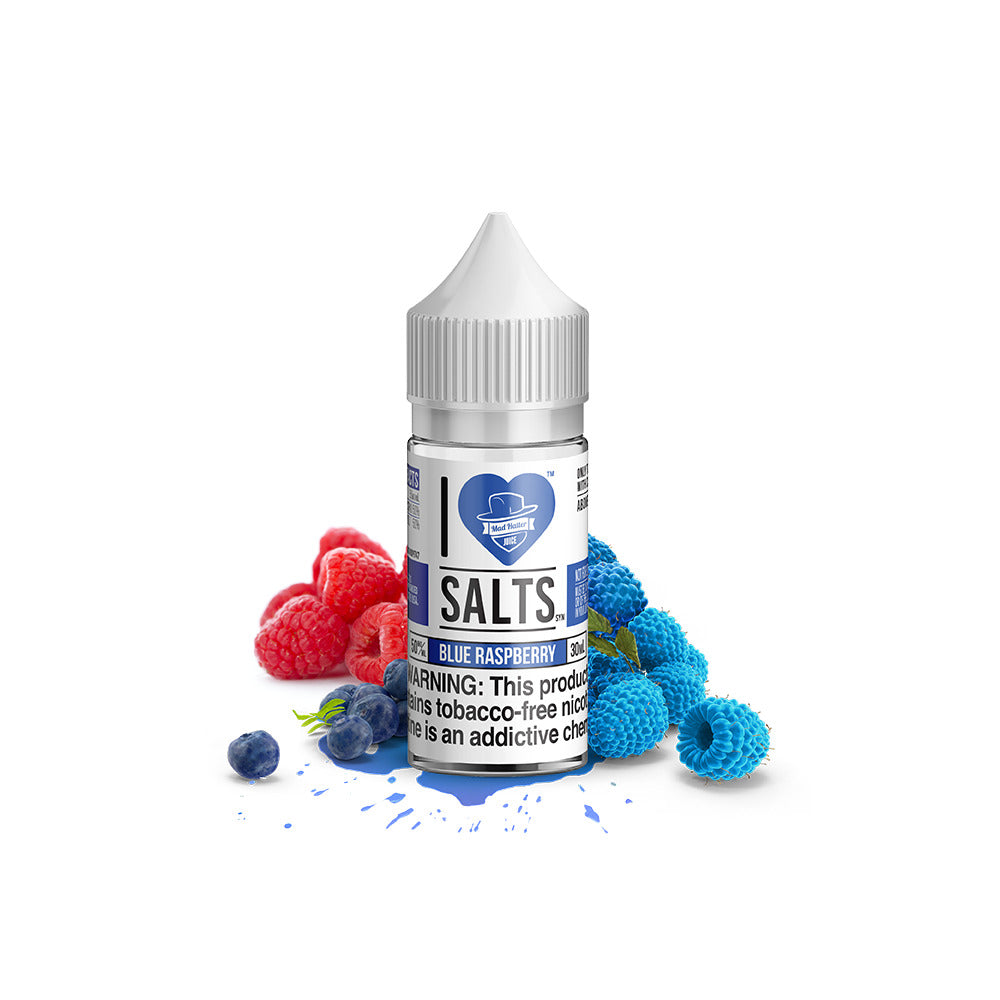 I Love Salts TFN Salt Series E-Liquid 30mL Blue Raspberry bottle
