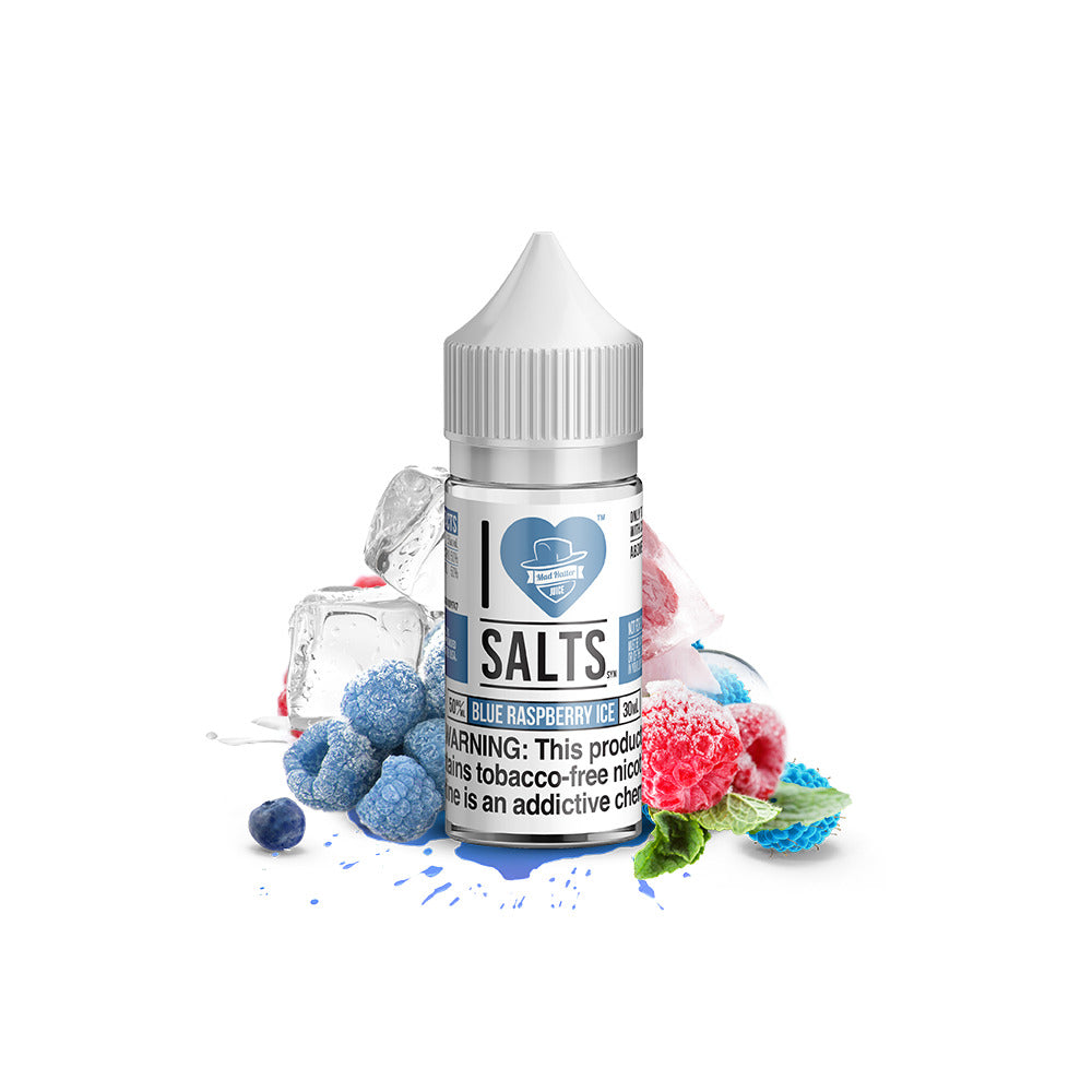 I Love Salts TFN Salt Series E-Liquid 30mL Blue Raspberry Ice bottle