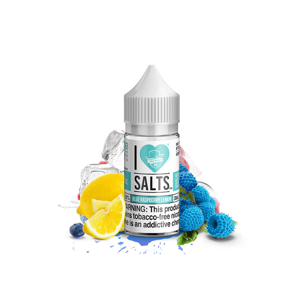I Love Salts TFN Salt Series E-Liquid 30mL Blue Raspberry Lemon bottle