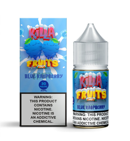 Killa Fruits Salt Series E-Liquid 30mL (Salt Nic) | Blue Raspberry on Ice with packaging