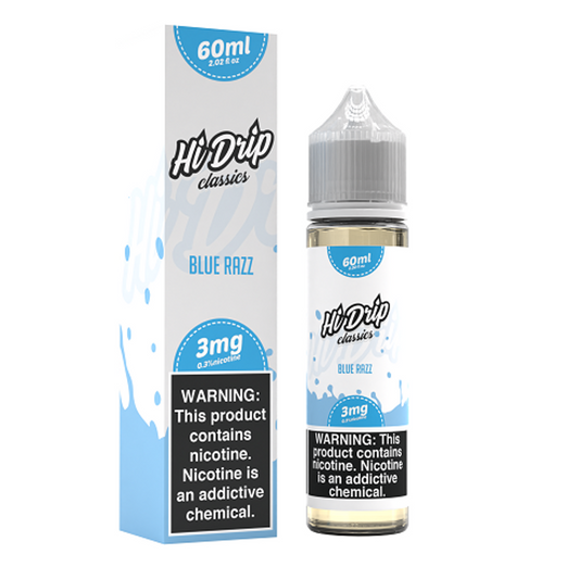 Hi-Drip Classics 60mL (Freebase) | Blue Razz with Packaging
