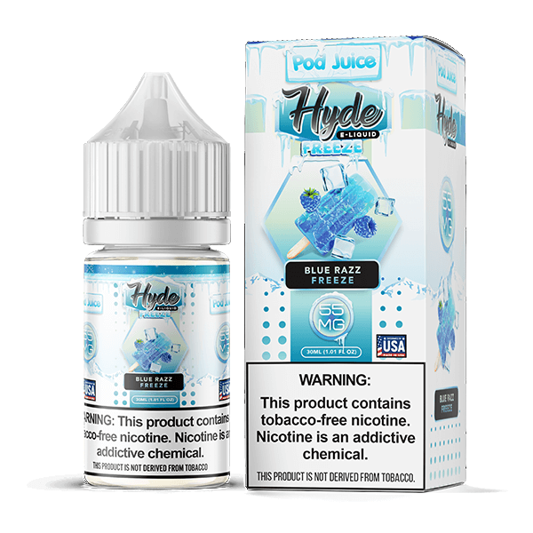 Pod Juice Hyde Salt Series E-Liquid 30mL | Blue Razz Freeze with packaging