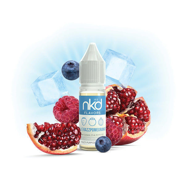 NKD Flavor Concentrate 15mL Blue Razz Pomegranate Ice bottle