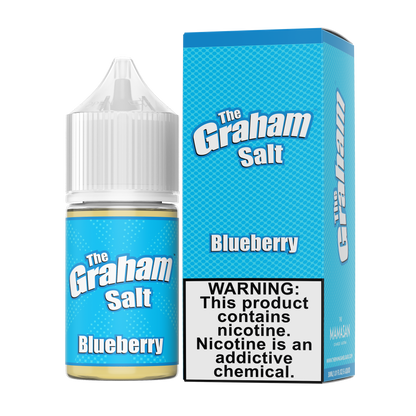 The Graham Salt Series E-Liquid 30mL Blueberry with packaging