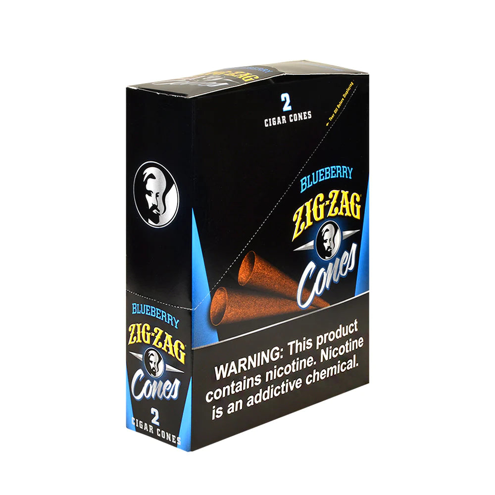 Zig-zag 2 Cigar cones | 15-pack | Blueberry
