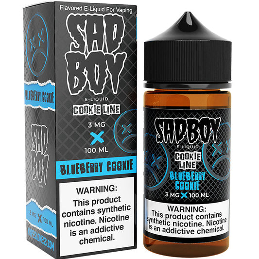 Sadboy Series E-Liquid 100mL | 0mg Blueberry Cookie with Packaging