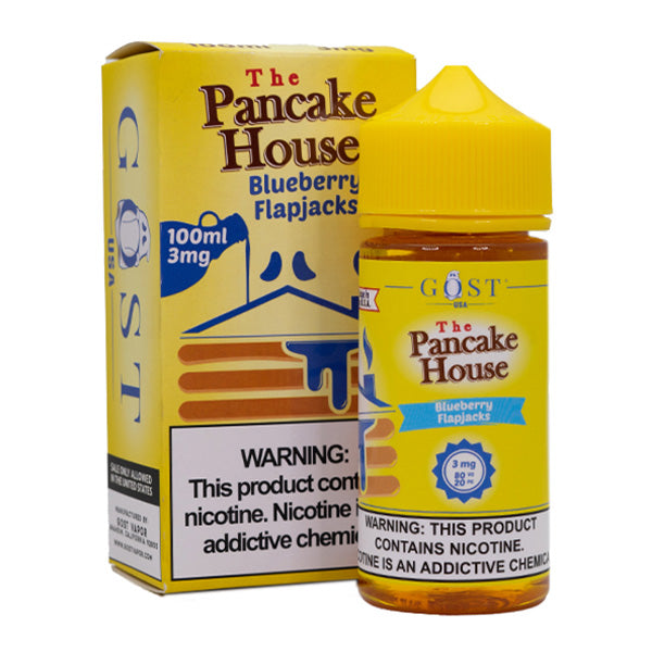 Pancake House Series E-Liquid 100mL (Freebase) | Blueberry Flapjacks with Packaging