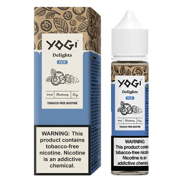 Yogi Delights TFN Series E-Liquid 60mL | 0mg Blueberry Ice with packaging