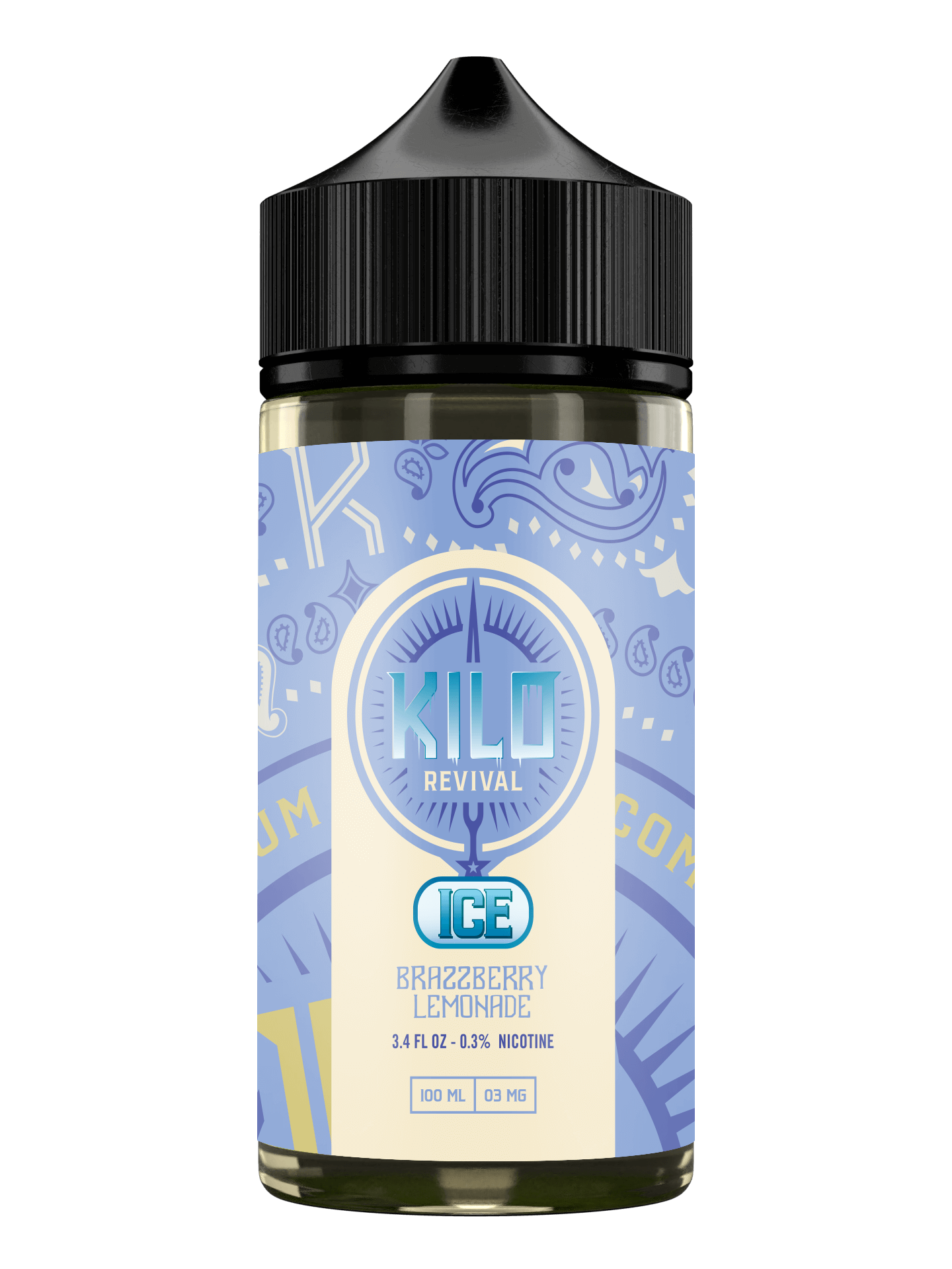Kilo Revival TFN Series E-Liquid 100mL Brazzberry Lemonade Ice Bottle