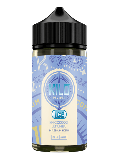 Kilo Revival TFN Series E-Liquid 100mL Brazzberry Lemonade Ice Bottle