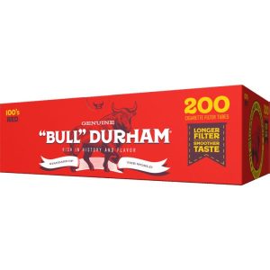"BULL" DURHAM TUBES 100'S RED 5PK