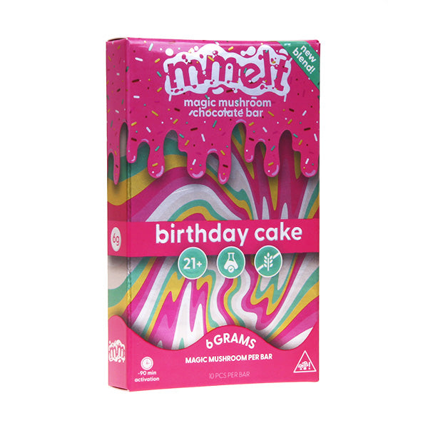 Cali Mmelt Mushroom Chocolate Birthday Cake with Packaging