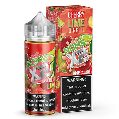 Nomenon and Freenoms Series E-Liquid 120mL (Freebase) Cherry Lime Ginger with Packaging