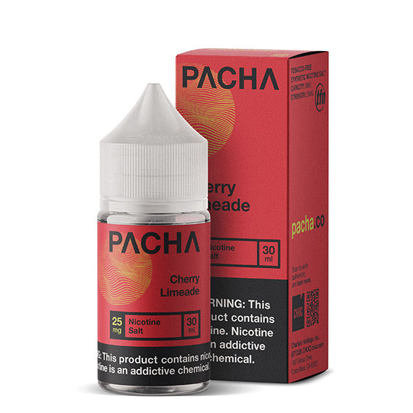 Pachamama TFN Salt Series E-Liquid | 30mL (Salt Nic) Cherry Limeade with Packaging