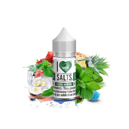 I Love Salts TFN Salt Series E-Liquid 30mL Classic Menthol bottle