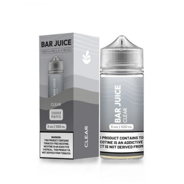 Bar Juice BJ30000 E-Liquid 100mL (Freebase) | Clear with Packaging