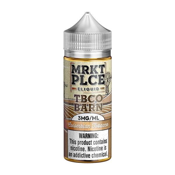 TBCO Barn by MRKT PLCE E-Liquid 100mL (Freebase) | Colombian Tobacco 