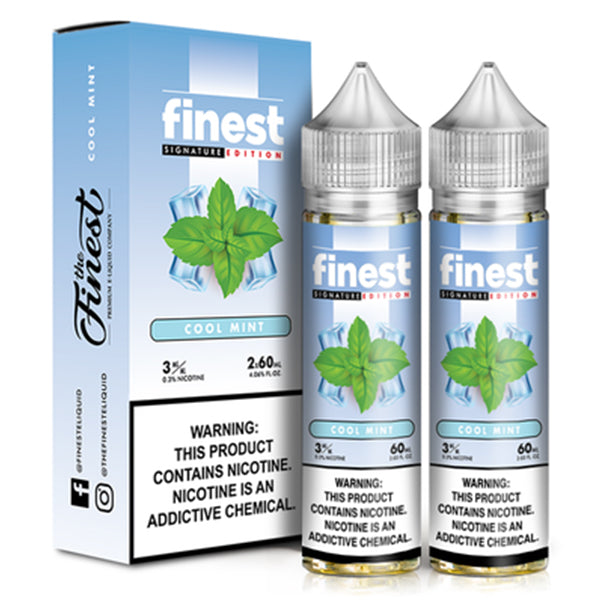 Signature Edition by Finest E-Liquid x2-60ml Cool Mint with packaging