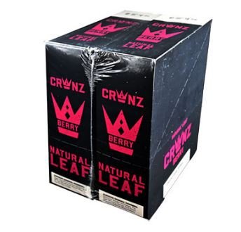 CROWNZ NATURAL LEAF CIGARS 30/2CT Berry with packaging