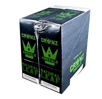 CROWNZ NATURAL LEAF CIGARS 30/2CT Emerald with packaging