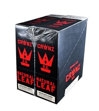 CROWNZ NATURAL LEAF CIGARS 30/2CT OG with packaging