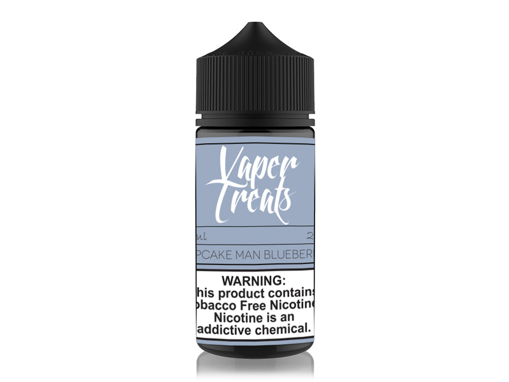 Vaper Treats Series E-Liquid 100mL | 2mg Cupcake Man Blueberry Bottle