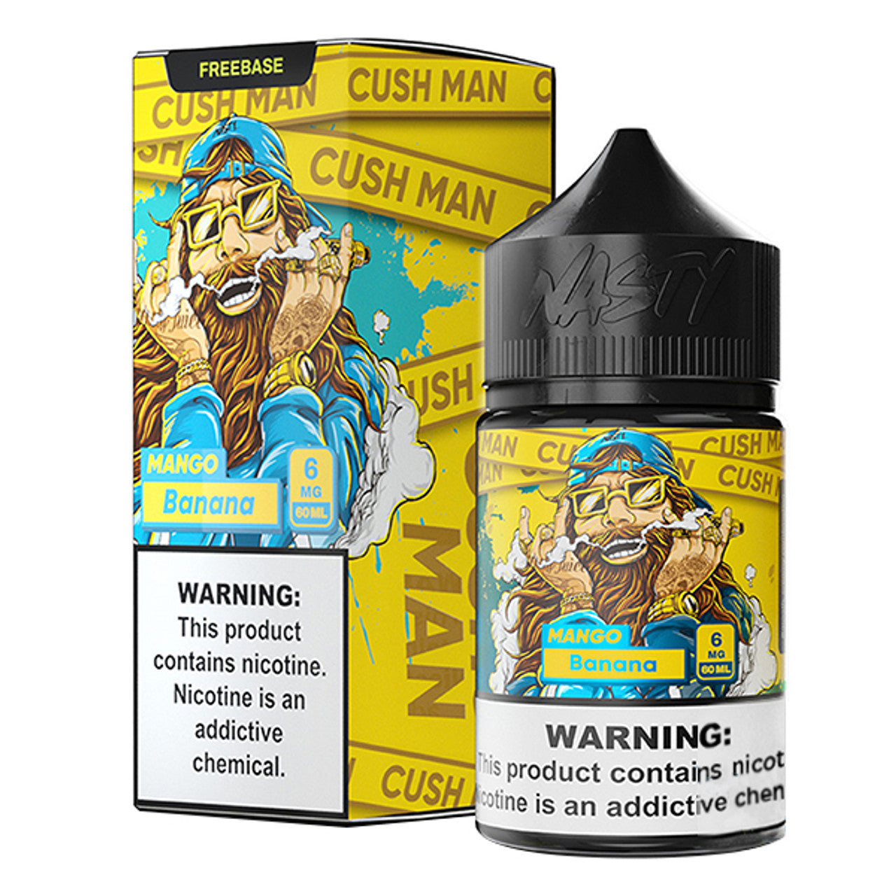 Nasty Juice E-Liquid 60mL Freebase | Mango Banana with packaging