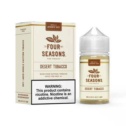 Four Seasons E-Liquid 60mL (Freebase) | Desert Tobacco with Packaging