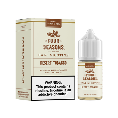 Four Seasons Salt Series E-Liquid | 30mL (Salt Nic) Desert Tobacco with Packaging