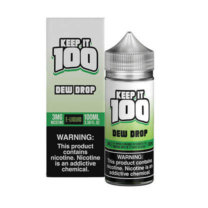 Keep It 100 TFN Series E-Liquid 6mg | 100mL (Freebase) | Dew Drop with Packaging