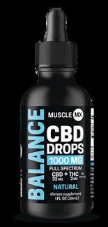 MUSCLE MX CBD DROPS NATURAL 1000 MG 6 CT