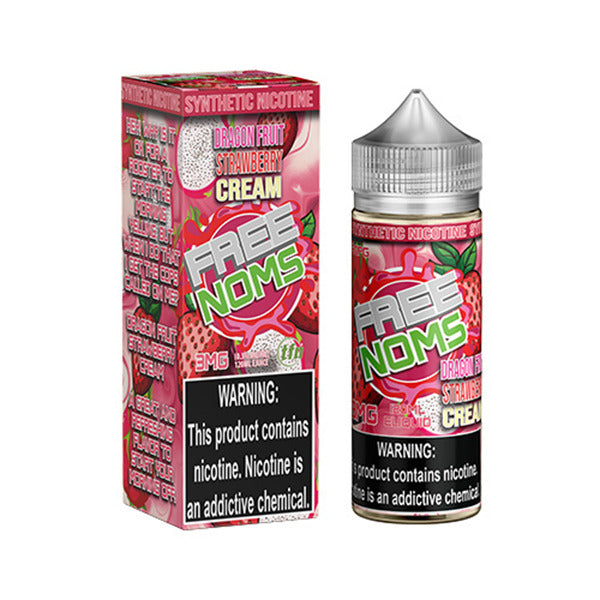 Nomenon and Freenoms Series E-Liquid 120mL (Freebase) Dragon Fruit Strawberry Cream with Packaging