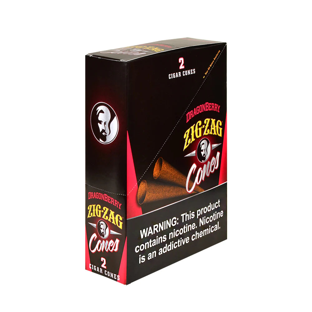 Zig-zag 2 Cigar cones | 15-pack | Dragonberry