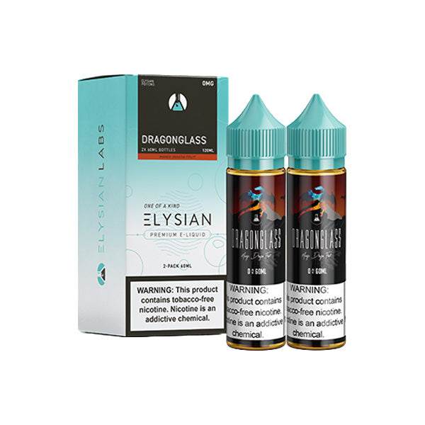 Elysian Series E-Liquid 120mL (Freebase) | Dragon Glass with packaging