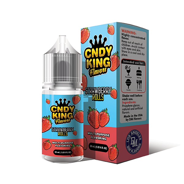 Drip More – Flavor Concentrate Shots | 20mL Strawberry Rolls with Packaging