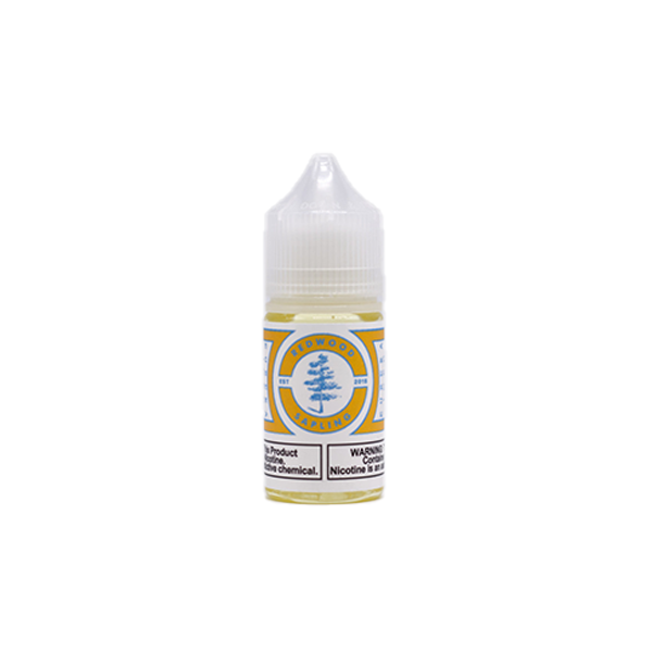 Redwood Salt Series E-Liquid 30mL Eureka Ice Yellow Blue bottle